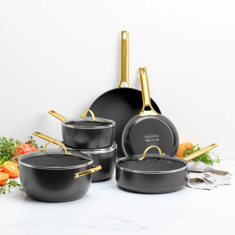 Greenpan Pfannenset 10-teilig 'Padova Reserve Black'