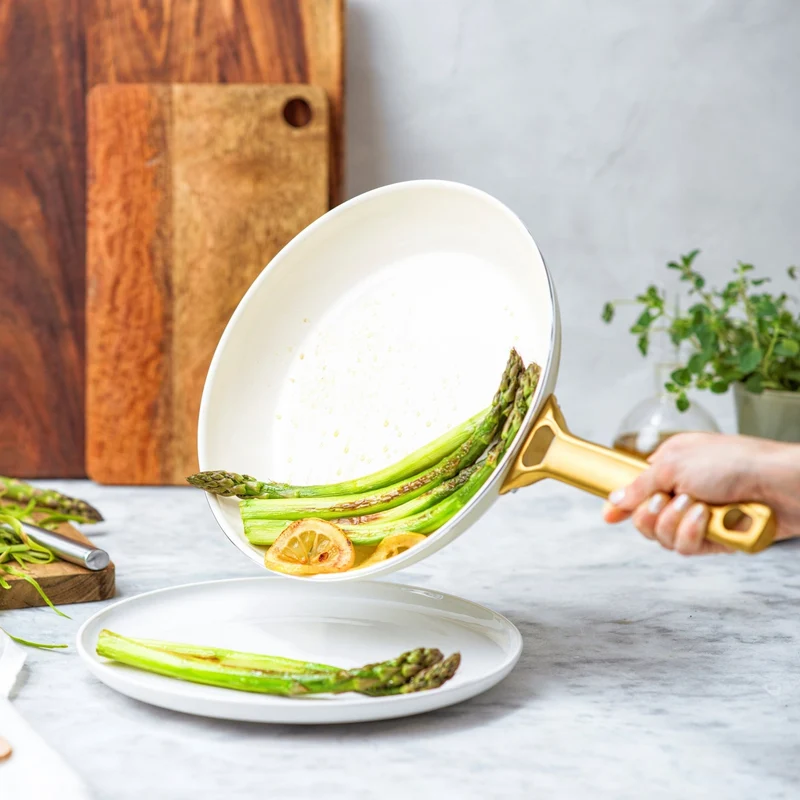 Greenpan Pfannenset, 10-teilig, „Padova Cremeweiß“