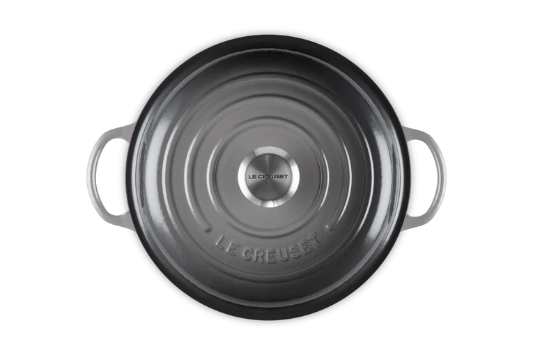 Le Creuset Marmite Schmortopf mit hohem Deckel, Signature „Flint“, Ø 26 cm / 4,1 l