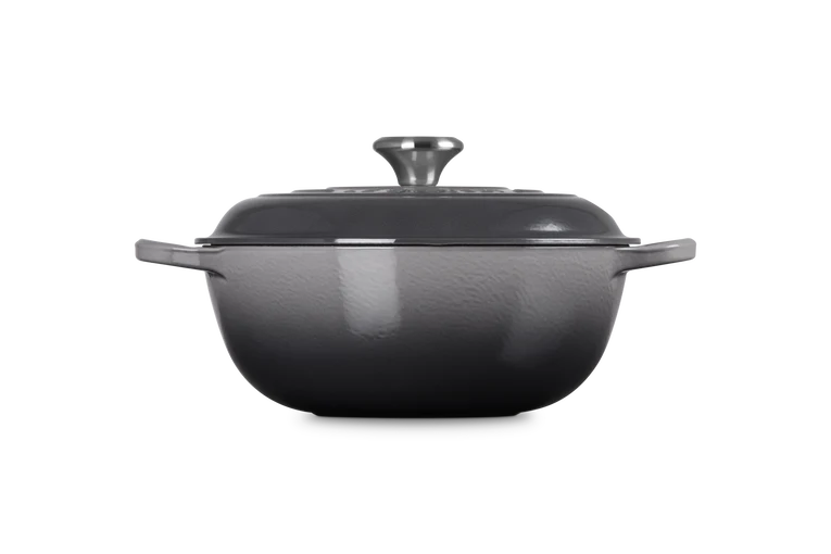 Le Creuset Marmite Schmortopf mit hohem Deckel, Signature „Flint“, Ø 26 cm / 4,1 l