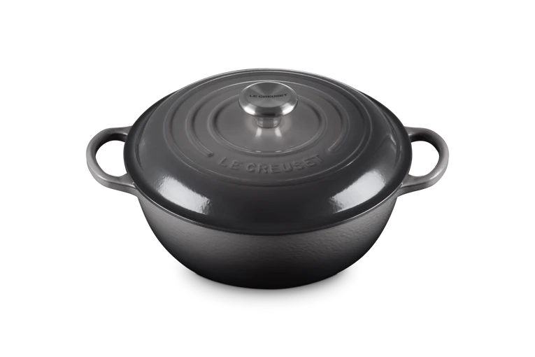 Le Creuset Marmite Schmortopf mit hohem Deckel, Signature „Flint“, Ø 26 cm / 4,1 l