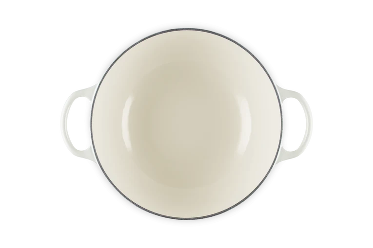 Le Creuset Marmite Schmortopf mit hohem Deckel, Signature „Meringue“, Ø 26 cm / 4,1 l