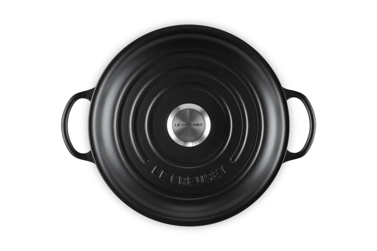 Le Creuset Marmite Schmortopf mit hohem Deckel Signature „Matt Schwarz“ Ø 26 cm / 4,1 l