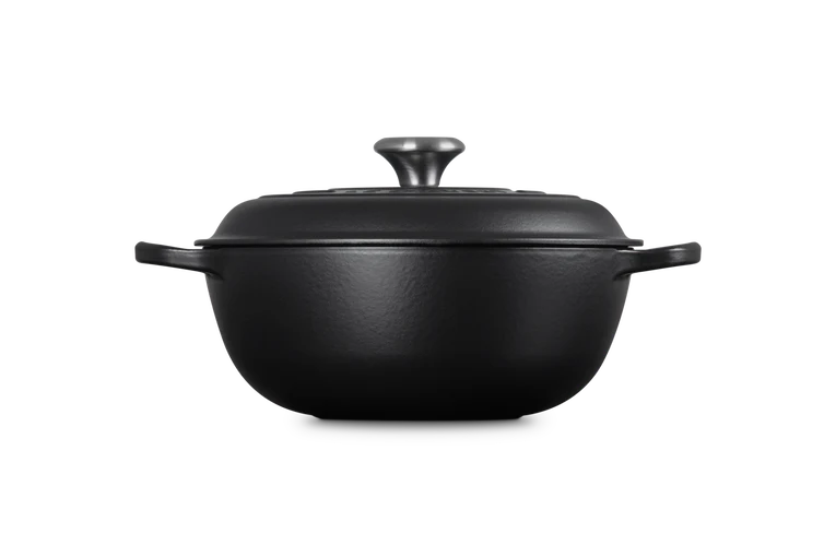 Le Creuset Marmite Schmortopf mit hohem Deckel Signature „Matt Schwarz“ Ø 26 cm / 4,1 l