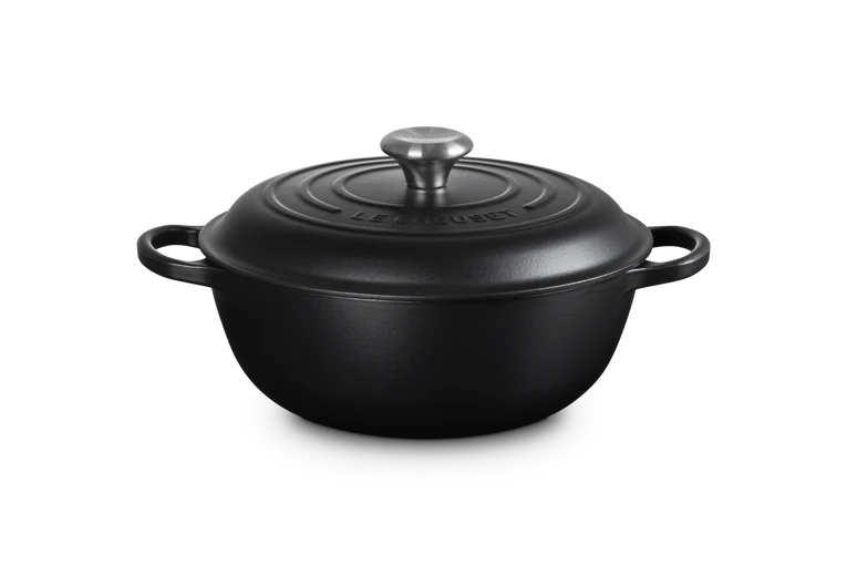 Le Creuset Marmite Schmortopf mit hohem Deckel Signature „Matt Schwarz“ Ø 26 cm / 4,1 l