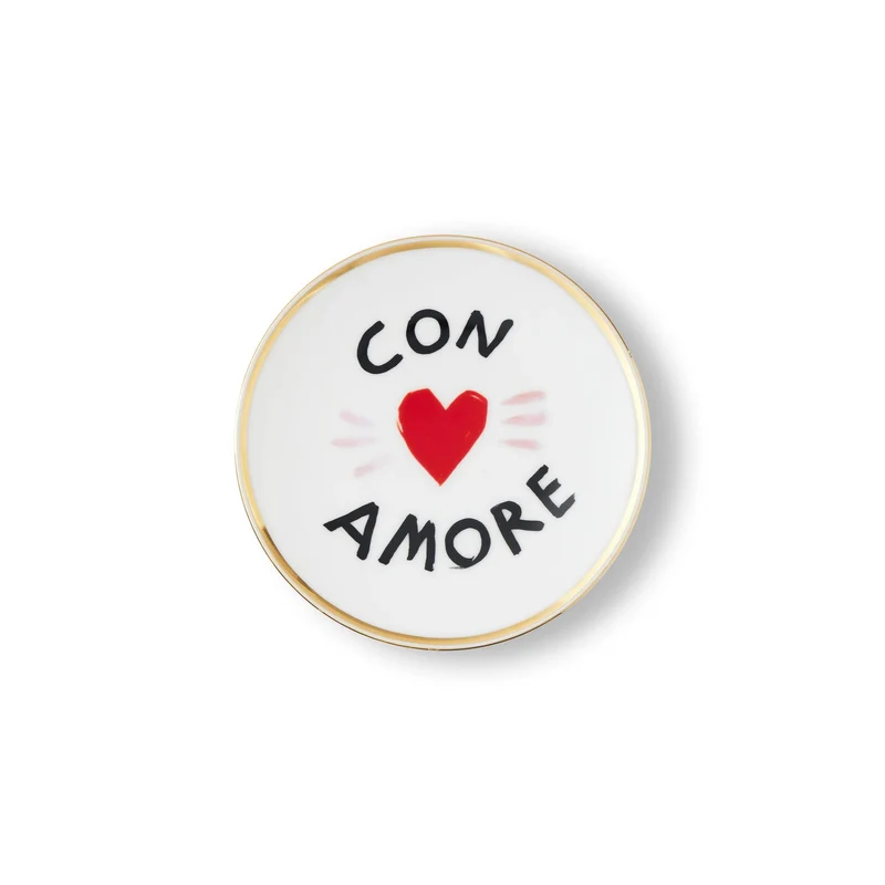 Bitossi Home Piatto Con Amore D17 cm in Porcellana