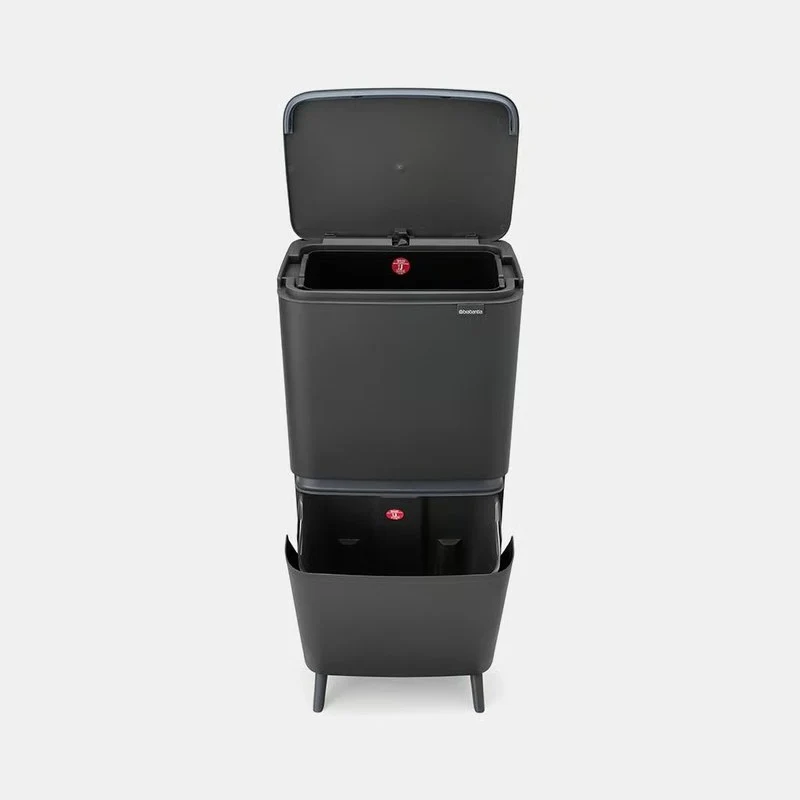 Brabantia Pattumiera Recycle Bin SortUp Hi 10+10+25 lt Dark Grey