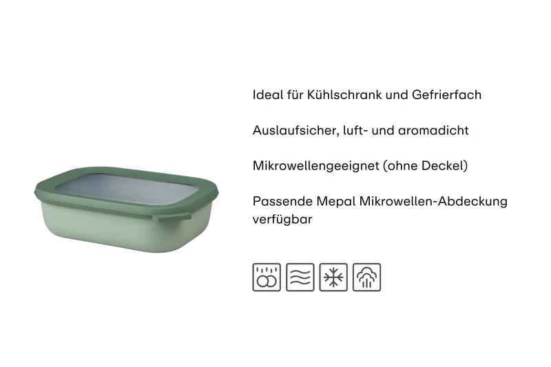 Schüssel 1l vivid mauve Cirqula Rechteckig