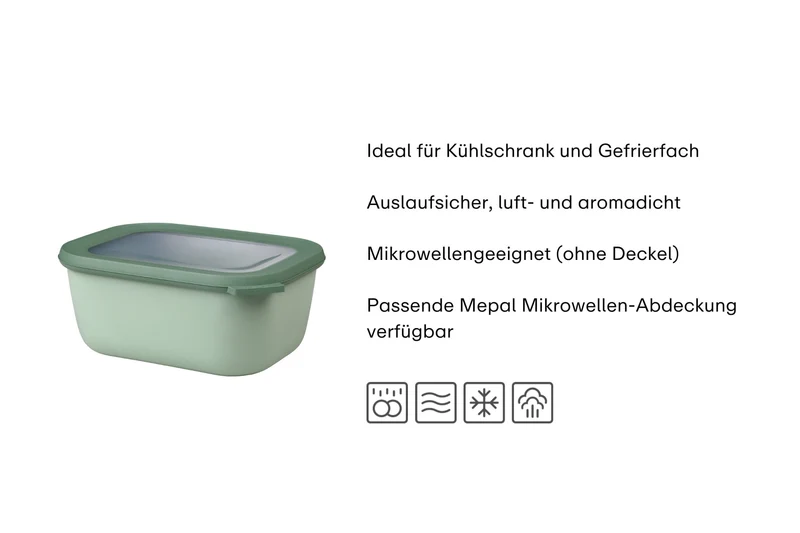 Schüssel 1,5l vivid mauve Cirqula Rechteckig