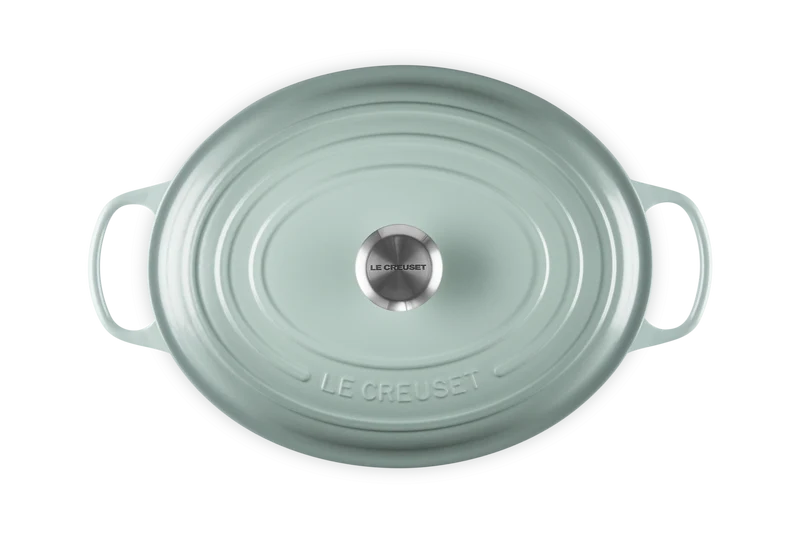 Le Creuset Oval Casserole Signature „Meersalz“
