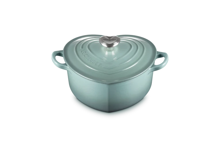 Le Creuset Heart Signature „Meersalz“-Schmorpfanne Ø 20 cm / 1,9 l
