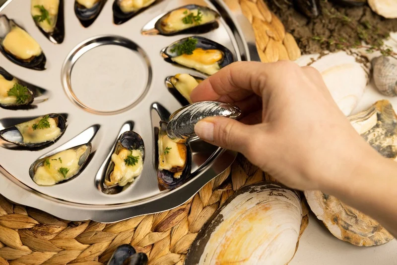 Anovi Zeeland Muschelbesteck 2 Stück.