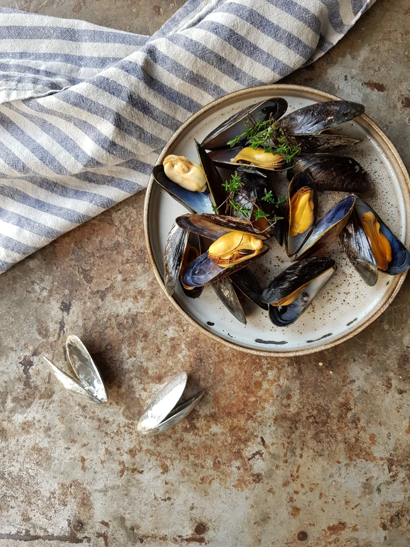 Anovi Zeeland Muschelbesteck 2 Stück.