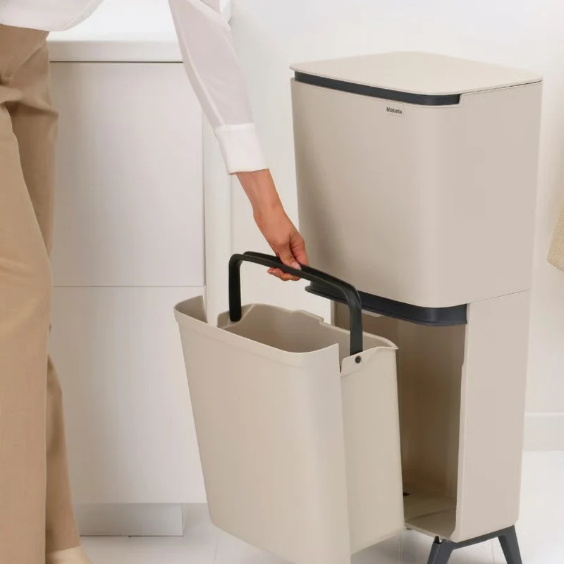 Brabantia Pattumiera Recycle Bin SortUp Hi 10+10+25 lt Soft Beige