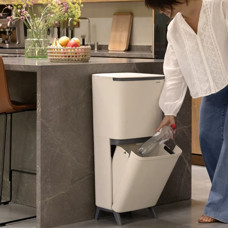 Brabantia Pattumiera Recycle Bin SortUp Hi 20+25 lt Soft Beige
