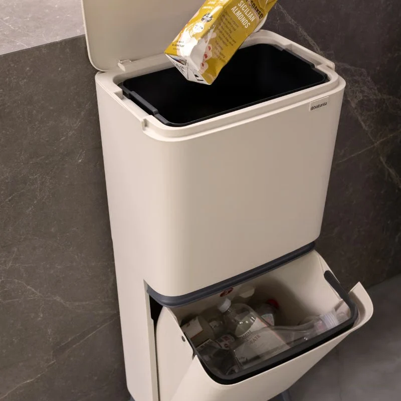 Brabantia Pattumiera Recycle Bin SortUp Hi 20+25 lt Soft Beige