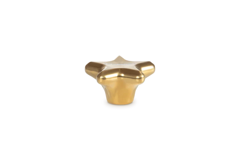 Le Creuset Deckelknopf Signature Edelstahl Stern Gold ø5,7