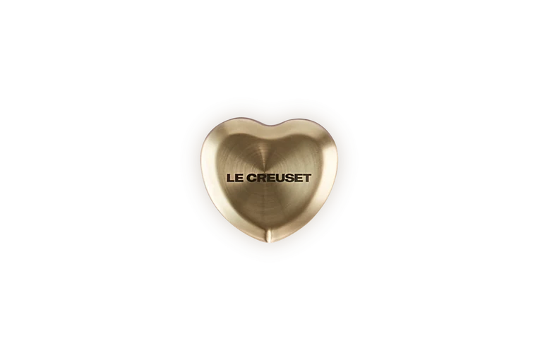 Le Creuset Signature Edelstahl-Herzdeckelknopf in Gold, ø4,7 cm