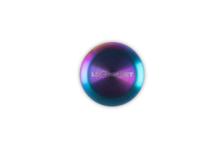 Le Creuset Signature Edelstahl-Deckelknopf mit Hologramm-Muster, ø 5,7 cm