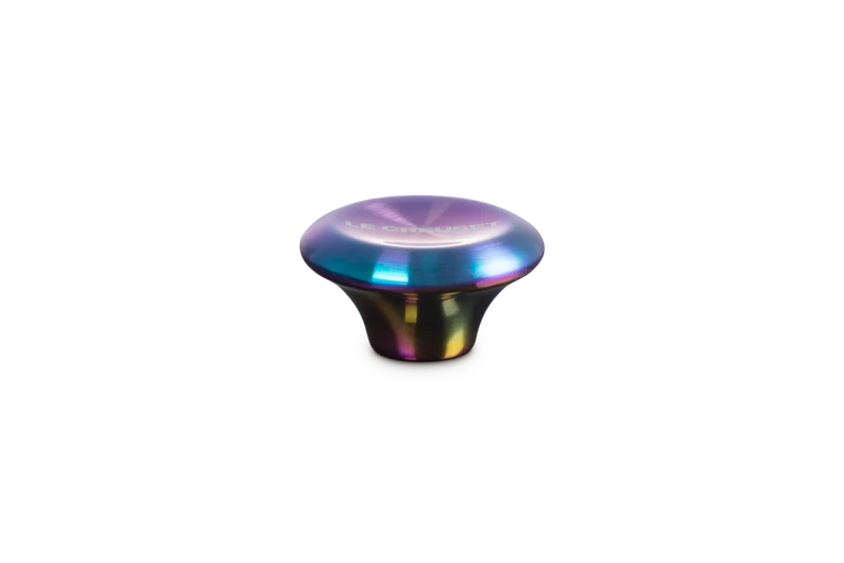 Le Creuset Signature Edelstahl-Deckelknopf mit Hologramm-Muster, ø 5,7 cm