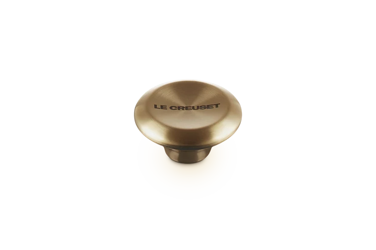 Le Creuset Signature Deckelknopf, Edelstahl, hellgoldfarben, Ø 5,7 cm