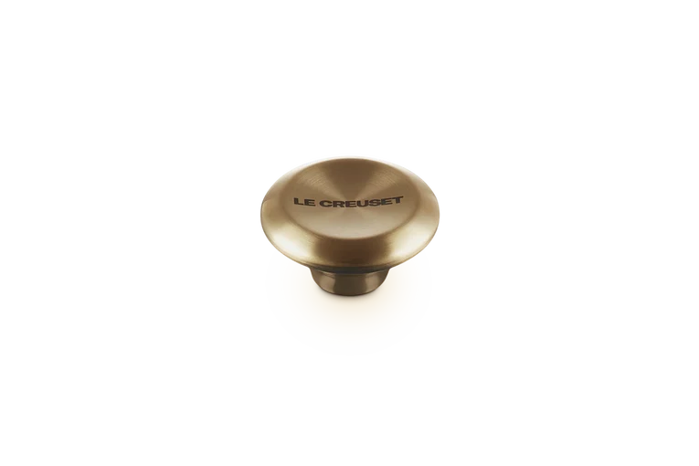 Le Creuset Signature Deckelknopf, Edelstahl, hellgoldfarben, Ø 4,7 cm