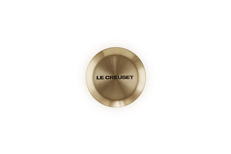 Le Creuset Signature Deckelknopf, Edelstahl, hellgoldfarben, Ø 4,7 cm