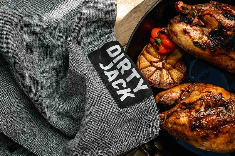 Dirty Jack Kochtuch Holzkohle 'Black Label'