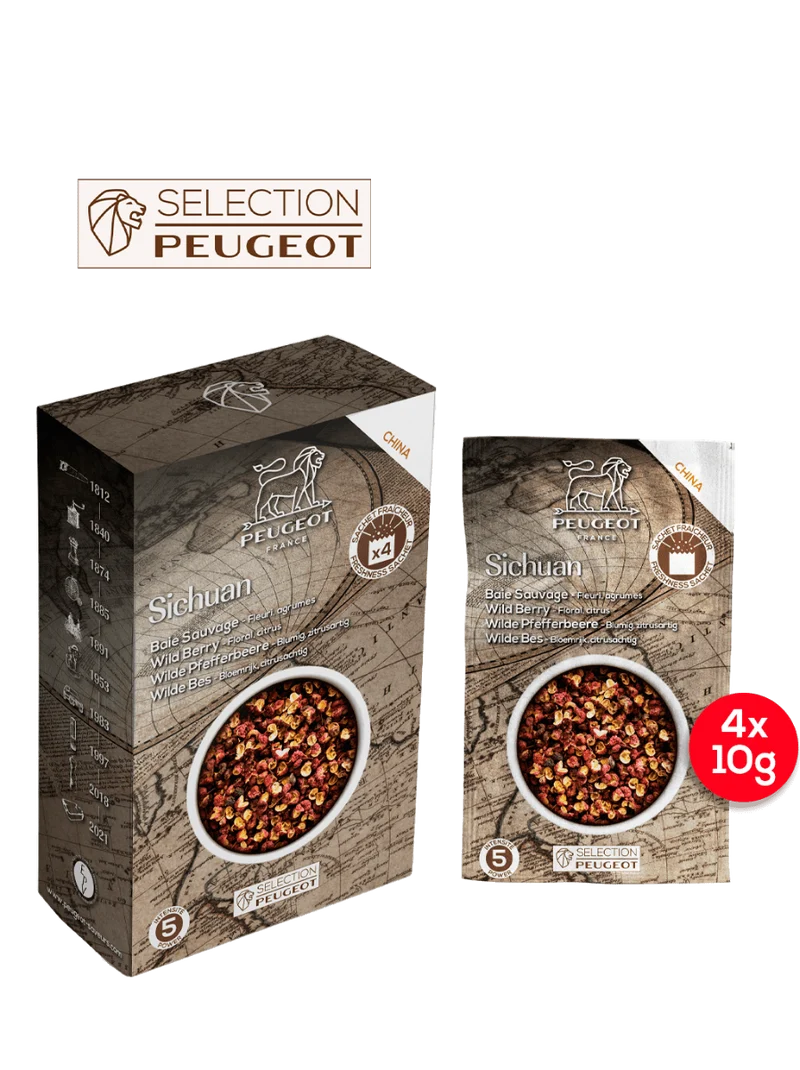 Peugeot-Roter-Pfeffer Sichuan 4x 10g