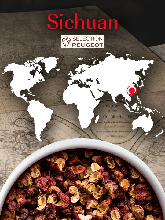 Peugeot-Roter-Pfeffer Sichuan 4x 10g
