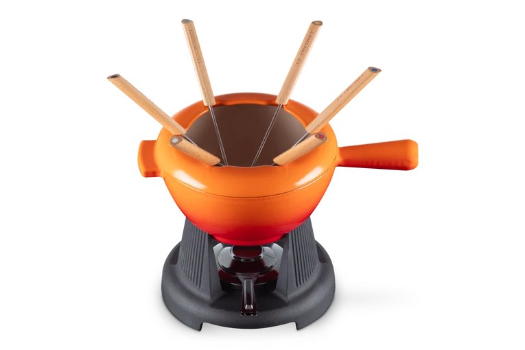 Le Creuset Fondue-Set 2L 'Orange Red'