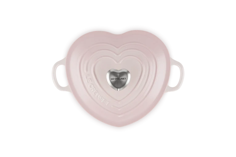 Le Creuset Heart Signature Schmortopf „Shell Pink“ Ø 20 cm / 1,9 l