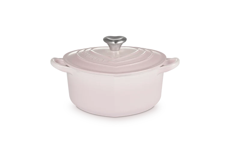 Le Creuset Heart Signature Schmortopf „Shell Pink“ Ø 20 cm / 1,9 l