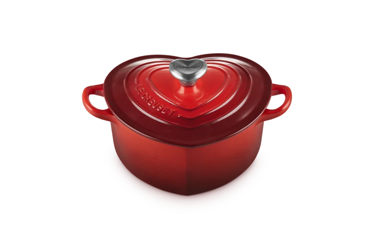 Le Creuset Heart Signature Schmortopf „Kirschrot“ Ø 20 cm / 1,9 l