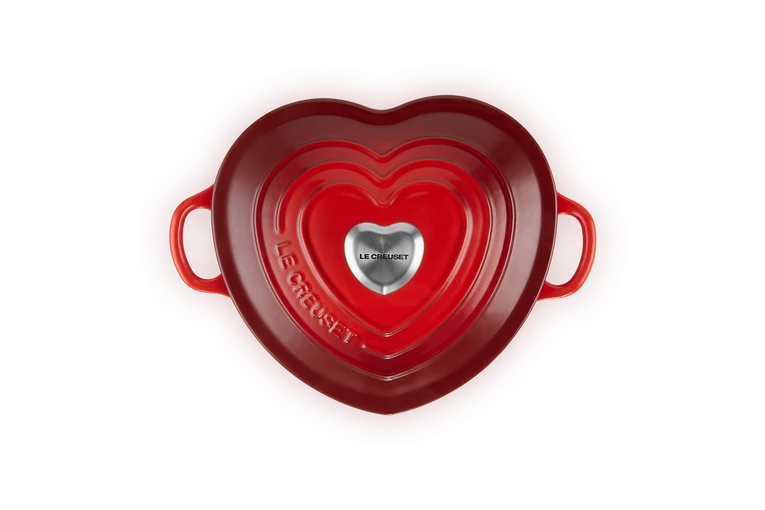 Le Creuset Heart Signature Schmortopf „Kirschrot“ Ø 20 cm / 1,9 l