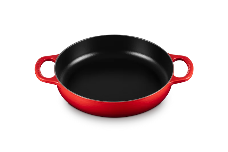 Le Creuset Bratpfanne mit zwei Griffen, Kirschrot, Ø 28 cm / 3,2 l