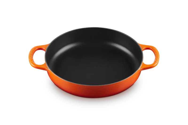 Le Creuset Schmorpfanne mit zwei Griffen 'Orange Red' Ø28cm / 3,2L