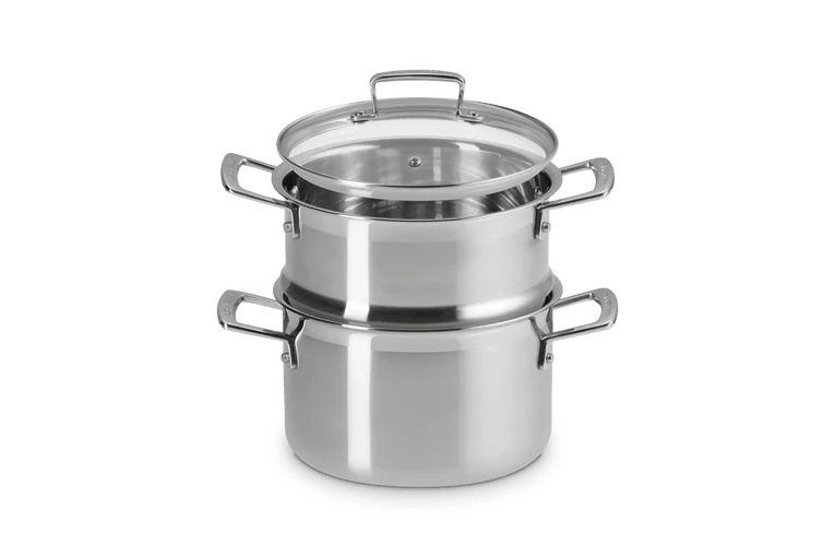 Le Creuset Stielkasserolle & Dampfkorb Ø20cm / 4L '3-lagig Classic'