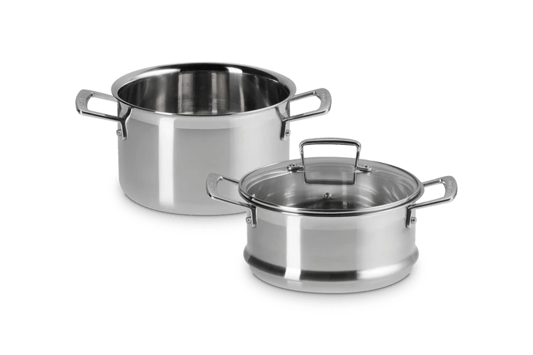 Le Creuset Stielkasserolle & Dampfkorb Ø20cm / 4L '3-lagig Classic'