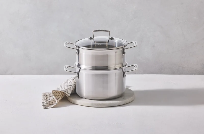 Le Creuset Stielkasserolle & Dampfkorb Ø20cm / 4L '3-lagig Classic'