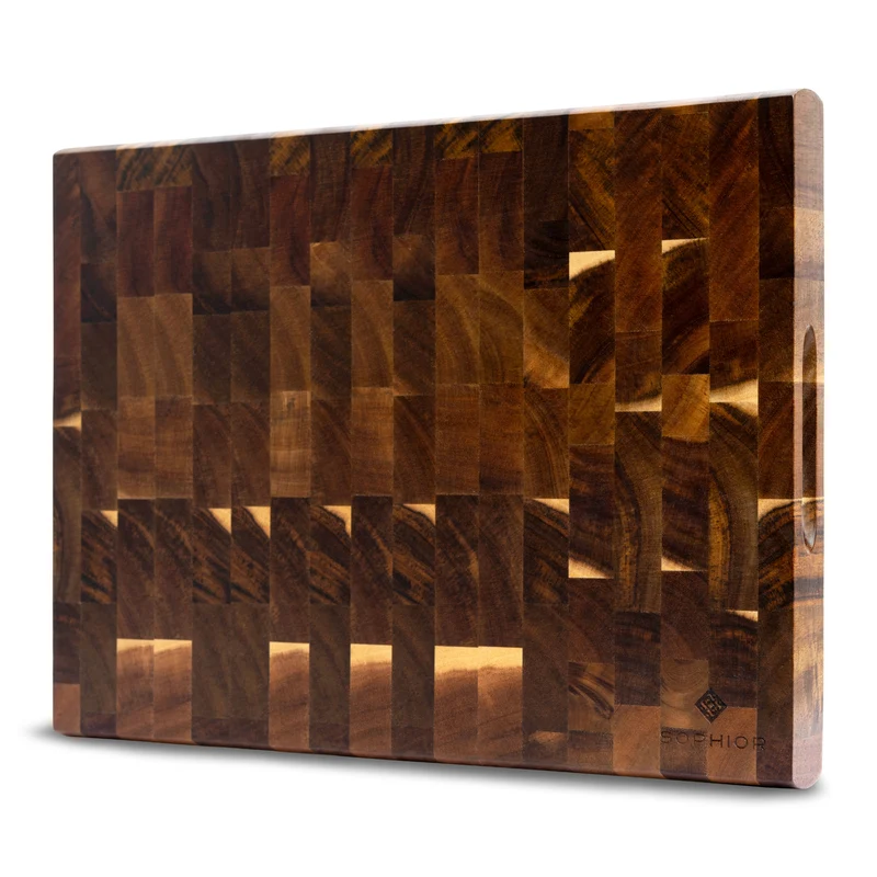 SOPHIOR Schneidebrett aus Akazienholz, 40 x 30 x 3,5 cm