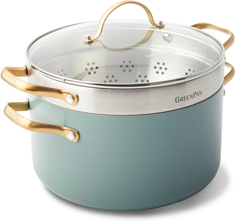 Greenpan Dampfgarer-Set Ø24cm / 5,7L 'Padova Skyblue'