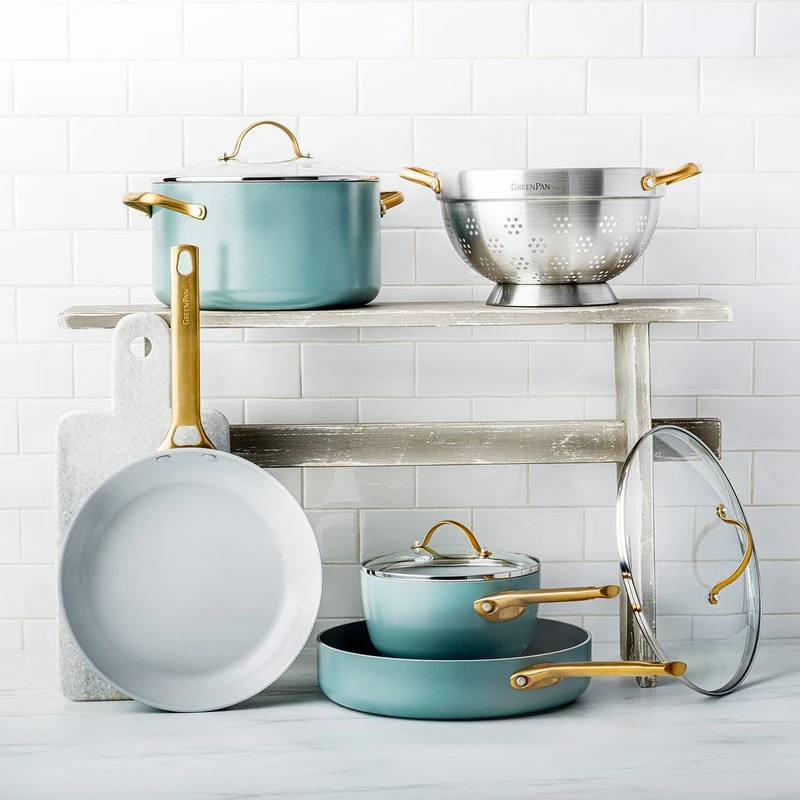 Greenpan Dampfgarer-Set Ø24cm / 5,7L 'Padova Skyblue'