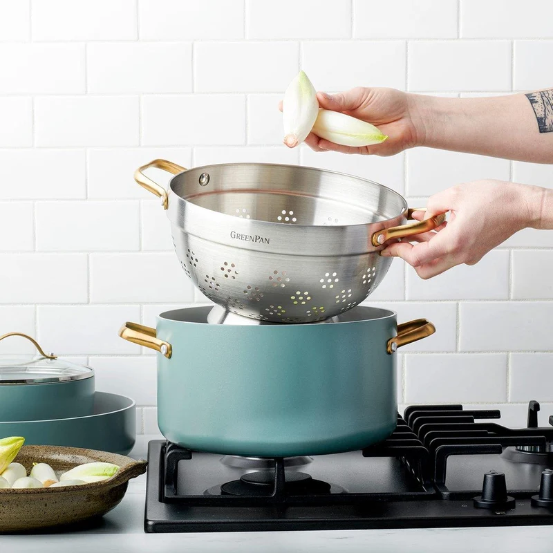 Greenpan Dampfgarer-Set Ø24cm / 5,7L 'Padova Skyblue'