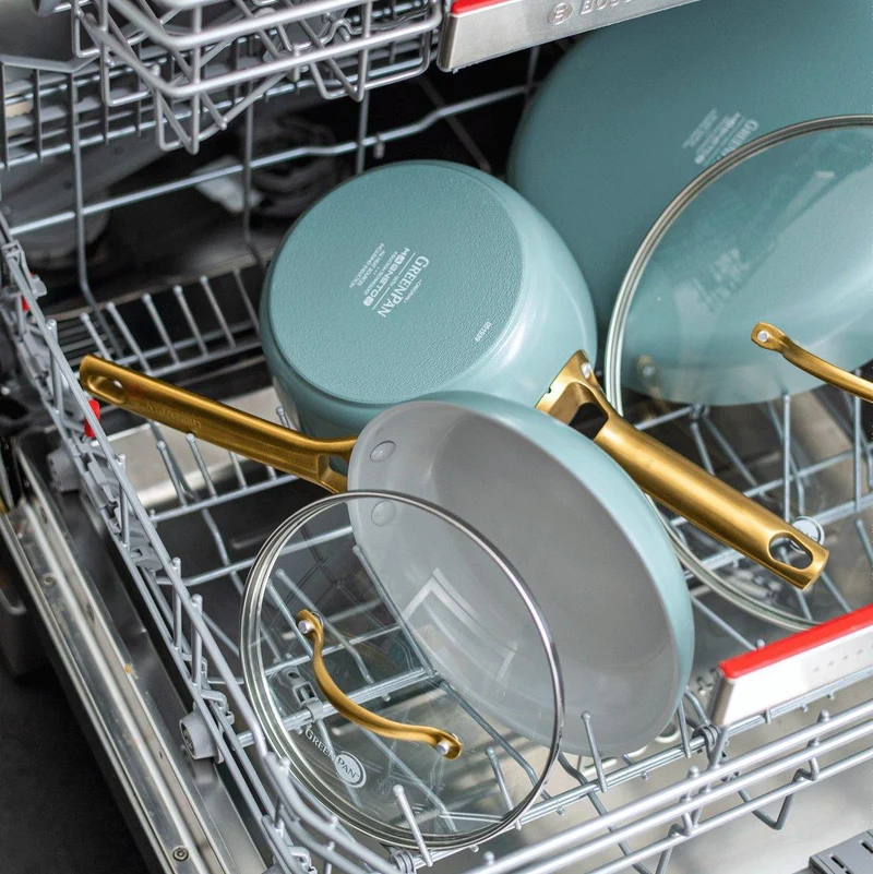 Greenpan Bratpfannenset 20/28 cm 'Padova Skyblue'