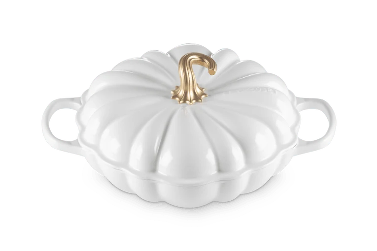 Le Creuset Campagnard Kürbis Ø28cm / 2,5L 'Weiß'