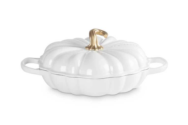 Le Creuset Campagnard Kürbis Ø28cm / 2,5L 'Weiß'