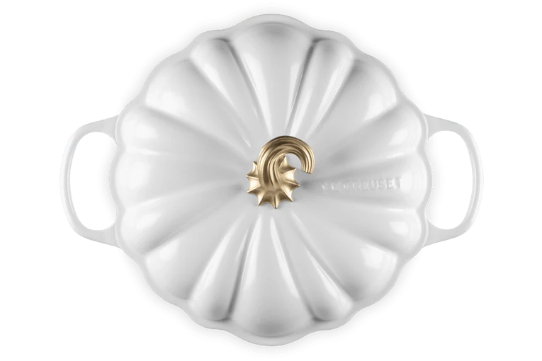 Le Creuset Campagnard Kürbis Ø28cm / 2,5L 'Weiß'