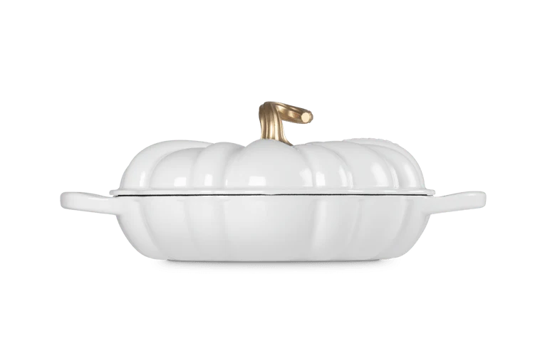 Le Creuset Campagnard Kürbis Ø28cm / 2,5L 'Weiß'