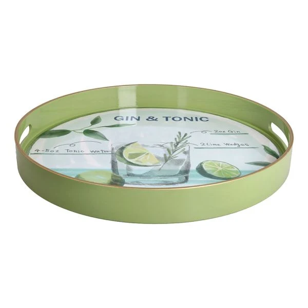 Andrea Fontebasso Vassoio Summer Time D38 cm in Polipropilene Gin & Tonic